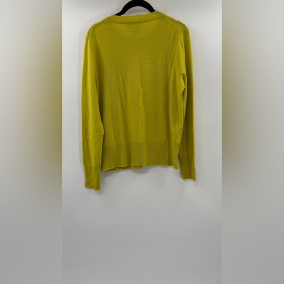 J.Crew Cashmere classic-fit crewneck sweater Burnished Chartreuse - Picture 7 of 7